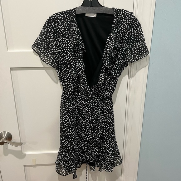 Lush from Nordstroms mini polka dot wrap dress in size small. - Picture 1 of 3